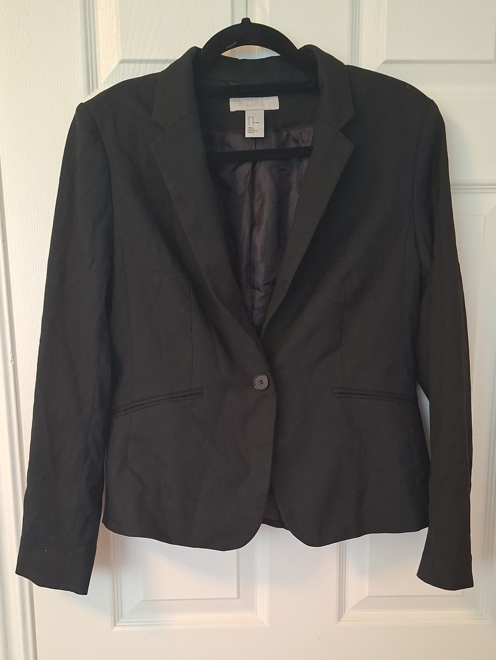 H&M Black Single-Button Blazer